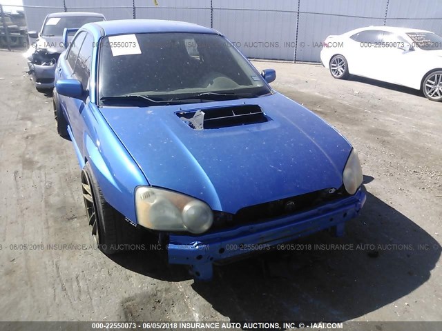 JF1GD70694L519459 - 2004 SUBARU IMPREZA WRX STI BLUE photo 6