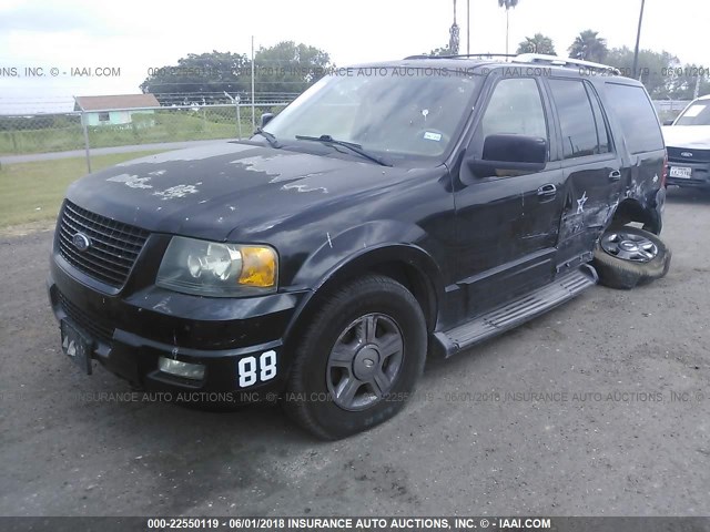 1FMFU20536LA96764 - 2006 FORD EXPEDITION LIMITED BLACK photo 2