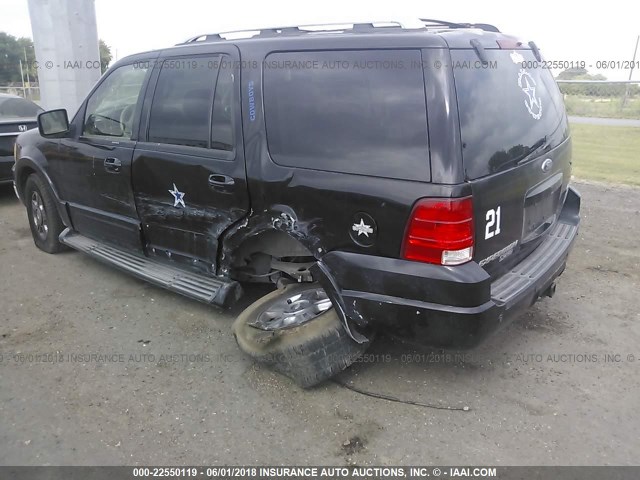 1FMFU20536LA96764 - 2006 FORD EXPEDITION LIMITED BLACK photo 3