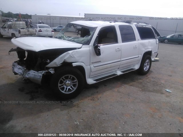 3GKEC16T41G137996 - 2001 GMC YUKON XL C1500 WHITE photo 2