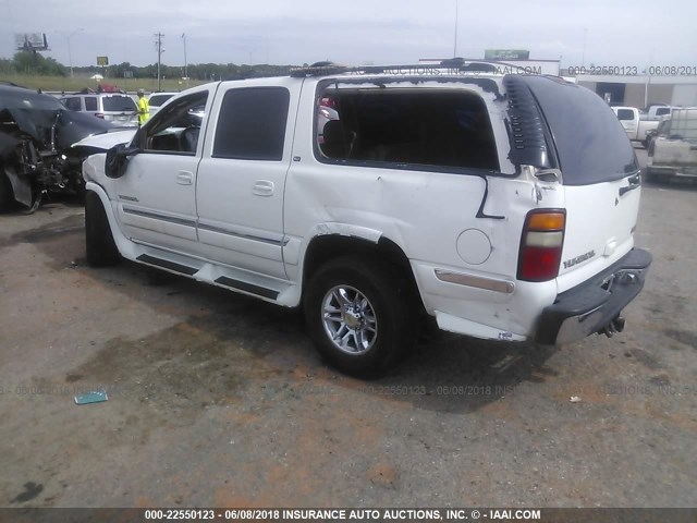 3GKEC16T41G137996 - 2001 GMC YUKON XL C1500 WHITE photo 3