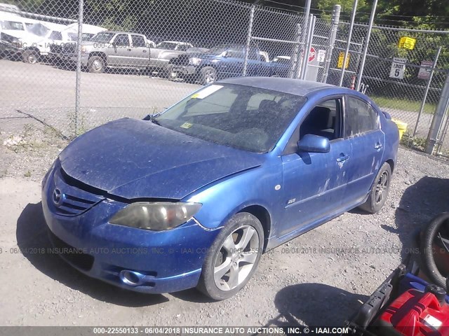 JM1BK123951244604 - 2005 MAZDA 3 S BLUE photo 2