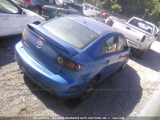 JM1BK123951244604 - 2005 MAZDA 3 S BLUE photo 4