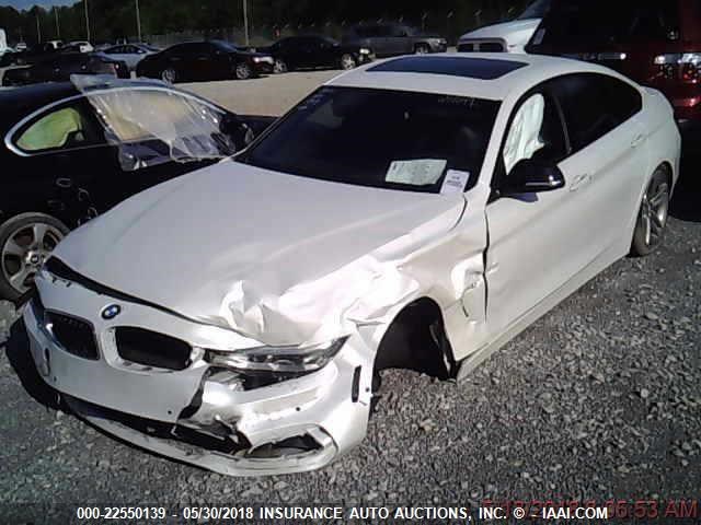 WBA4A5C57FGK15990 - 2015 BMW 428 I/GRAN COUPE WHITE photo 2