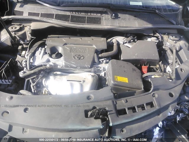 4T1BF1FKXFU018783 - 2015 TOYOTA CAMRY LE/XLE/SE/XSE 黑色 照片 10