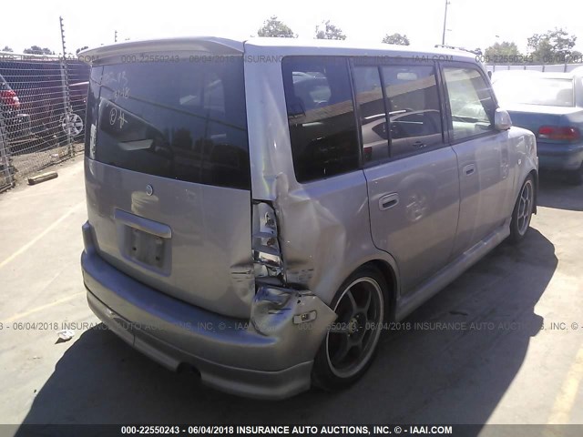 JTLKT334754004793 - 2005 TOYOTA SCION XB ვერცხლისფერი ფოტო 4