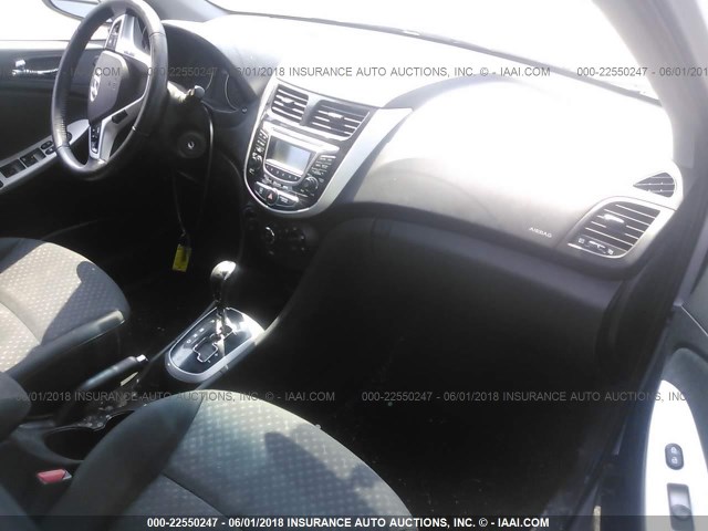 KMHCU5AEXCU016238 - 2012 HYUNDAI ACCENT GLS/GS/SE SILVER photo 5