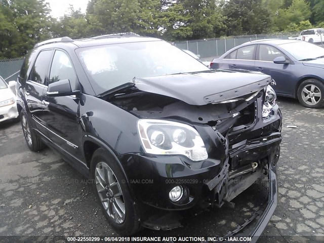 1GKKVTED9CJ156144 - 2012 GMC ACADIA DENALI BLACK photo 1