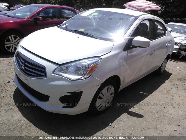 ML32F3FJ5HHF08993 - 2017 MITSUBISHI MIRAGE G4 ES თეთრი ფოტო 2