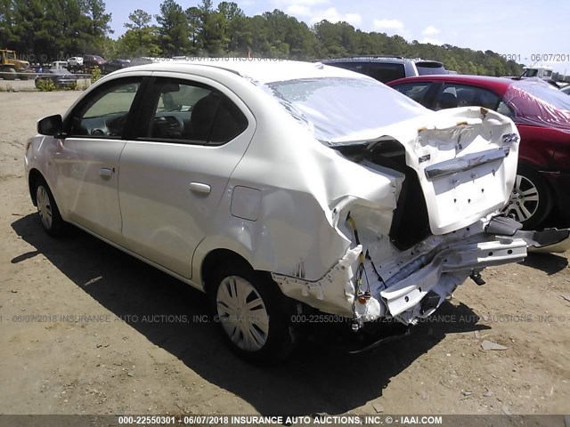 ML32F3FJ5HHF08993 - 2017 MITSUBISHI MIRAGE G4 ES თეთრი ფოტო 3