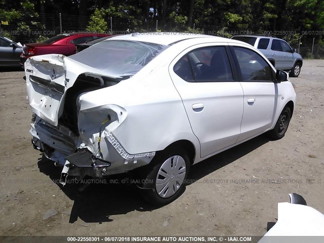 ML32F3FJ5HHF08993 - 2017 MITSUBISHI MIRAGE G4 ES თეთრი ფოტო 4