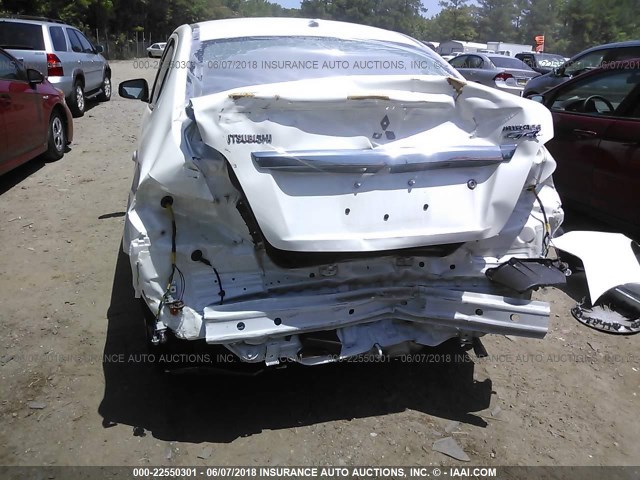 ML32F3FJ5HHF08993 - 2017 MITSUBISHI MIRAGE G4 ES თეთრი ფოტო 6