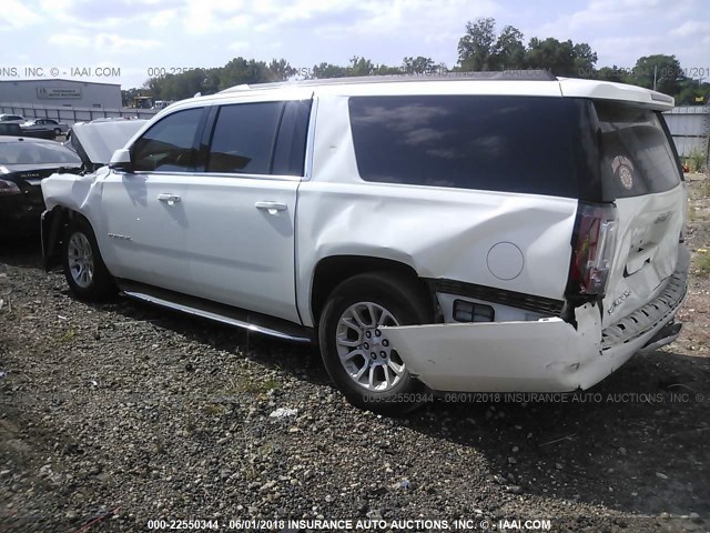 1GKS1GKC1GR229268 - 2016 GMC YUKON XL C1500 SLT WHITE photo 3