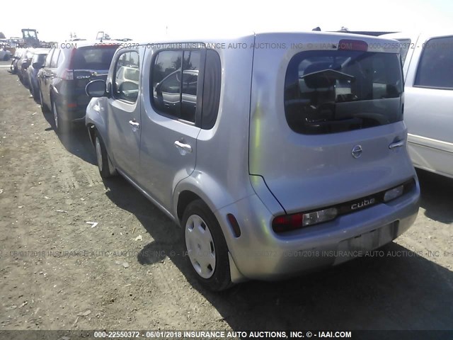 JN8AZ2KRXBT205364 - 2011 NISSAN CUBE S/SL/KROM SILVER photo 3