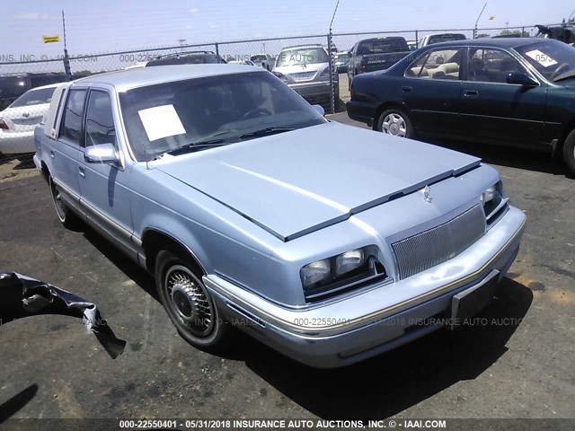 1C3XV66R5ND742553 - 1992 CHRYSLER NEW YORKER FIFTH AVENUE BLUE photo 1