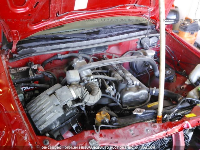 2CNBE13C336927510 - 2003 CHEVROLET TRACKER RED photo 10