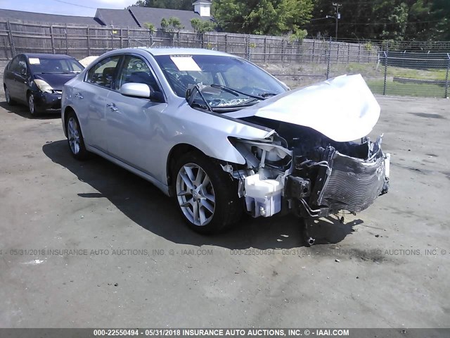 1N4AA5AP8BC860861 - 2011 NISSAN MAXIMA S/SV SILVER photo 1