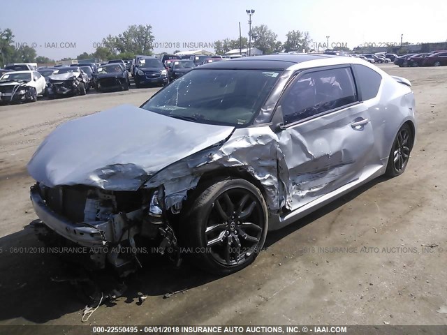JTKJF5C78E3076539 - 2014 TOYOTA SCION TC 灰色 照片 2
