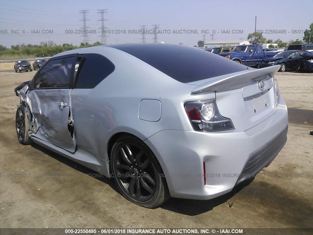 JTKJF5C78E3076539 - 2014 TOYOTA SCION TC 灰色 照片 3