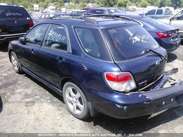 JF1GG67686H808829 - 2006 SUBARU IMPREZA 2.5I SPORTS WAGON Dark Blue photo 3