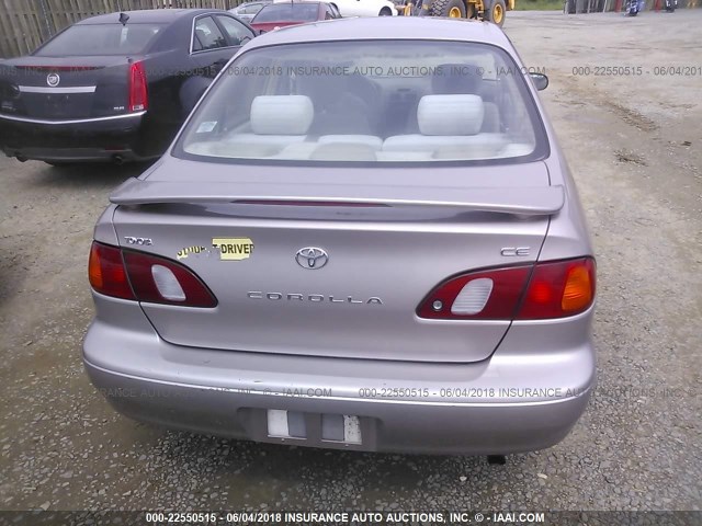 2T1BR12E7XC259582 - 1999 TOYOTA COROLLA VE/CE/LE GRAY photo 6