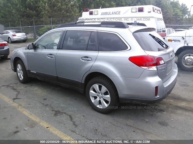 4S4BRBKC1B3325903 - 2011 SUBARU OUTBACK 2.5I LIMITED GRAY photo 3