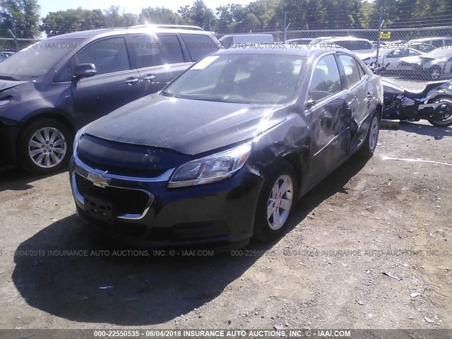 1G11B5SL4EF168191 - 2014 CHEVROLET MALIBU LS BLACK photo 2