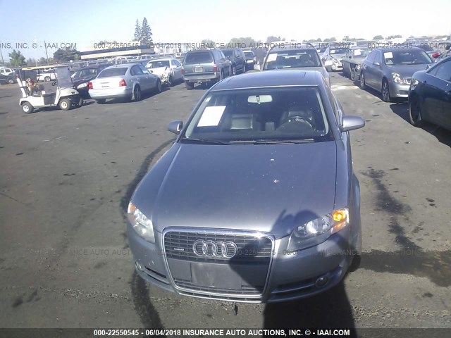 WAUDF78E37A080937 - 2007 AUDI A4 2.0T QUATTRO SILVER photo 6