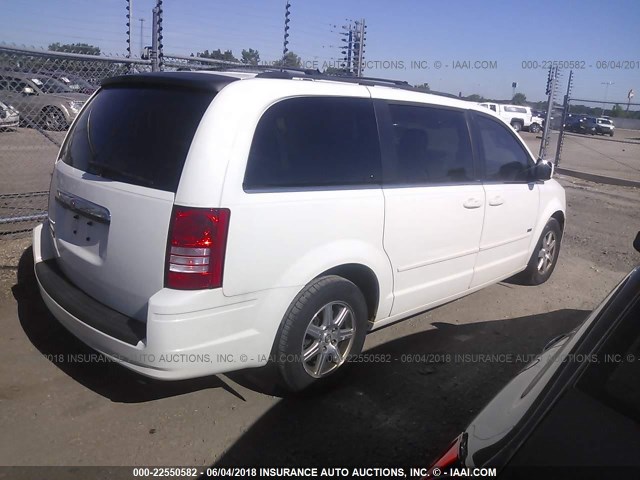 2A8HR54P08R762414 - 2008 CHRYSLER TOWN & COUNTRY TOURING WHITE photo 4