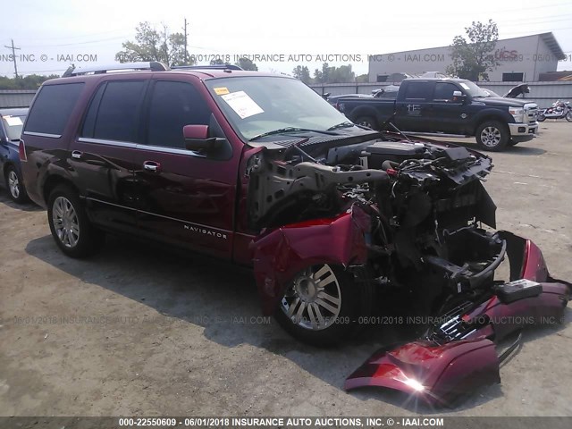 5LMJJ2H59EEL04654 - 2014 LINCOLN NAVIGATOR MAROON photo 1