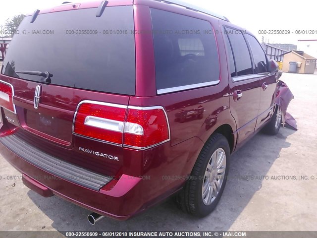 5LMJJ2H59EEL04654 - 2014 LINCOLN NAVIGATOR MAROON photo 4