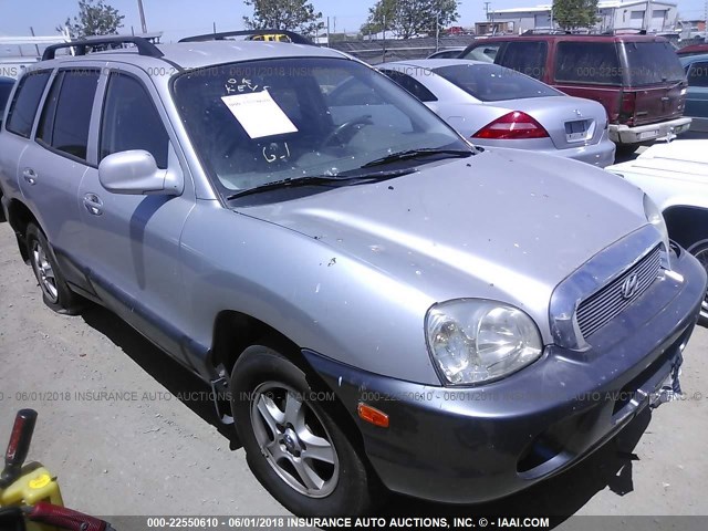 KM8SC83D91U087741 - 2001 HYUNDAI SANTA FE GLS/LX SILVER photo 1