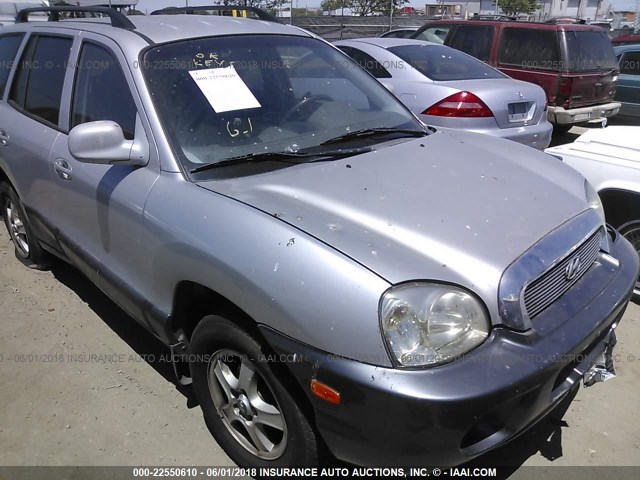 KM8SC83D91U087741 - 2001 HYUNDAI SANTA FE GLS/LX SILVER photo 6