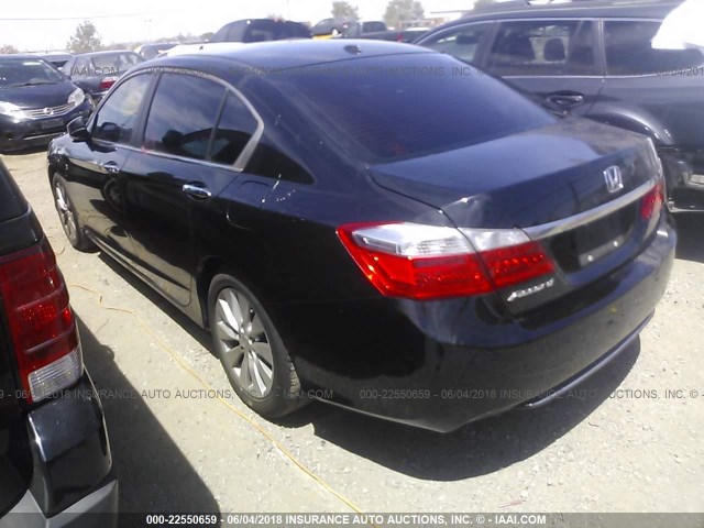 1HGCR2F83EA031984 - 2014 HONDA ACCORD EXL BLACK photo 3