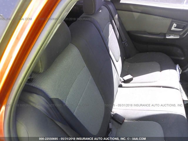 KNAFE162675003389 - 2007 KIA SPECTRA5 SX ORANGE photo 8