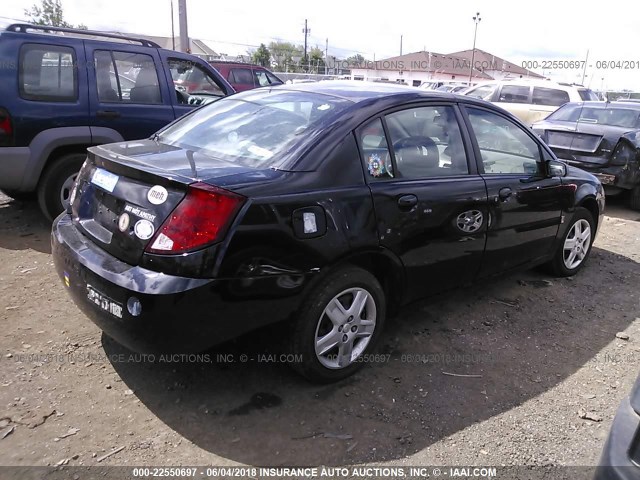 1G8AJ55F27Z144984 - 2007 SATURN ION LEVEL 2 BLACK photo 4