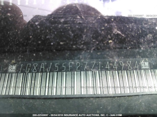 1G8AJ55F27Z144984 - 2007 SATURN ION LEVEL 2 Qara foto 9