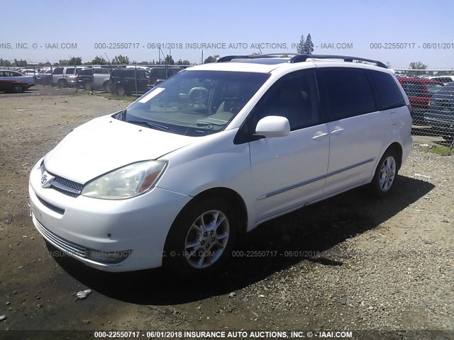 5TDZA22CX5S264936 - 2005 TOYOTA SIENNA XLE/XLE LIMITED WHITE photo 2