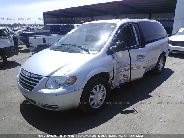 2A8GP54L26R877110 - 2006 CHRYSLER TOWN & COUNTRY TOURING SILVER photo 2
