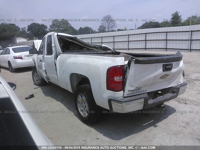 1GCSCSE07AZ224982 - 2010 CHEVROLET SILVERADO C1500 LT WHITE photo 3