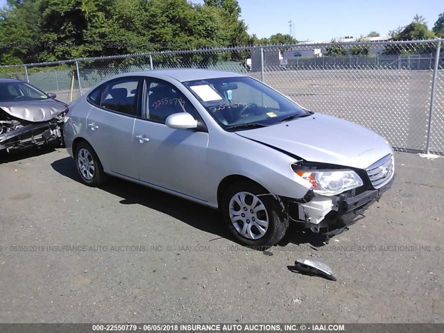 KMHDU4AD9AU993549 - 2010 HYUNDAI ELANTRA BLUE/GLS/SE SILVER photo 1