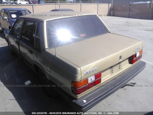 YV1FA8745K1331050 - 1989 VOLVO 740 GOLD photo 3