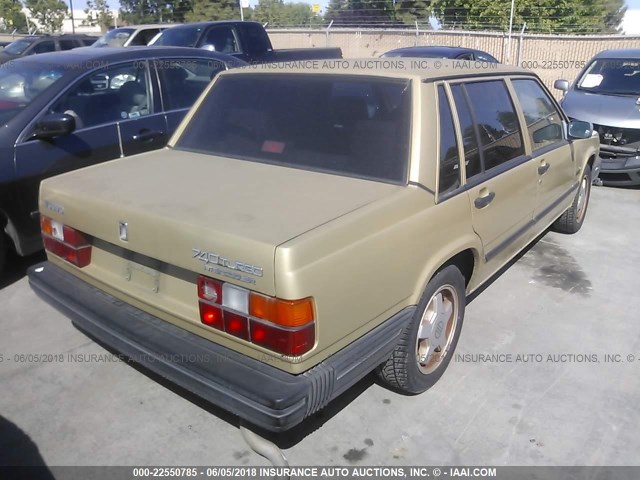 YV1FA8745K1331050 - 1989 VOLVO 740 GOLD photo 4