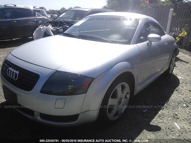 TRUUC28N5Y1055723 - 2000 AUDI TT QUATTRO SILVER photo 2