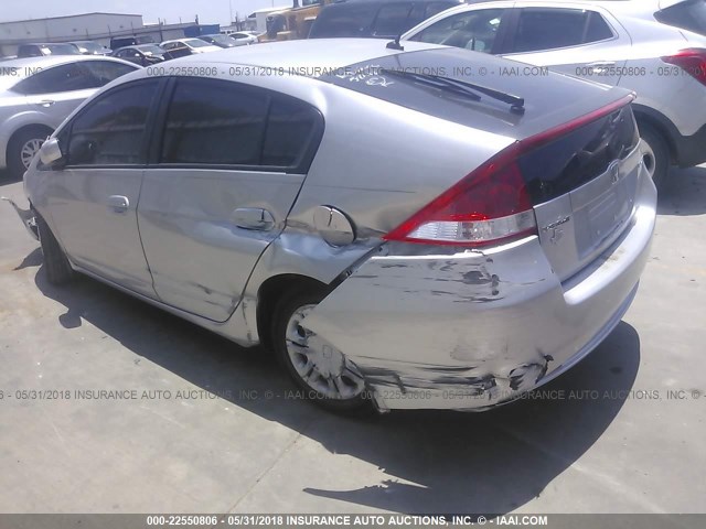 JHMZE2H52AS038810 - 2010 HONDA INSIGHT LX SILVER photo 3