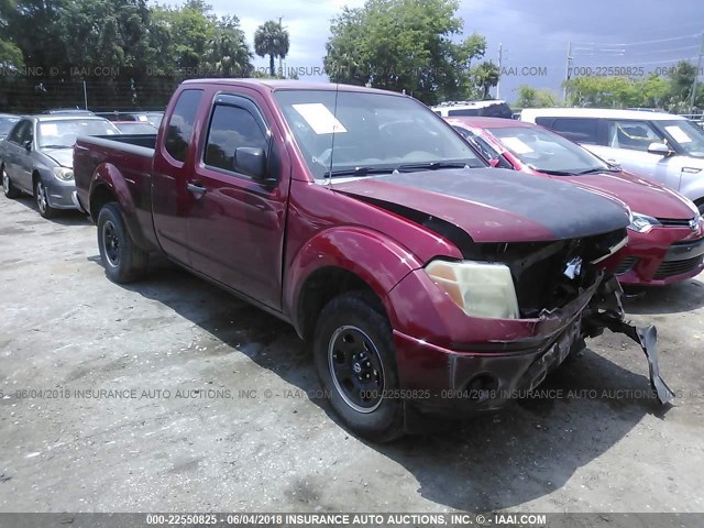 1N6BD06T26C417199 - 2006 NISSAN FRONTIER KING CAB XE MAROON photo 1