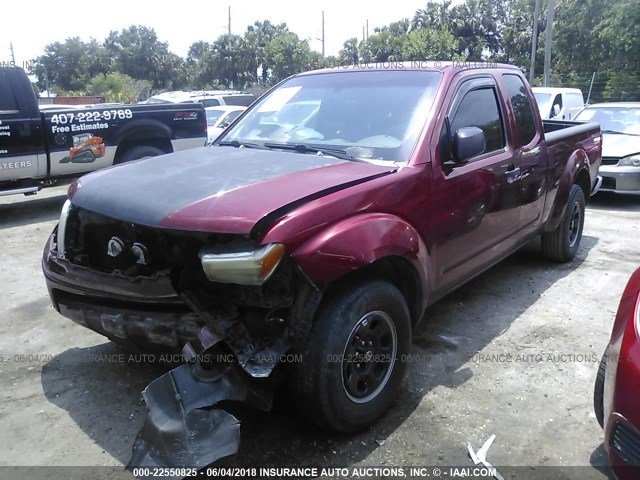 1N6BD06T26C417199 - 2006 NISSAN FRONTIER KING CAB XE MAROON photo 2