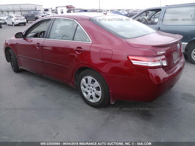 4T4BF3EK1AR059962 - 2010 TOYOTA CAMRY SE/LE/XLE 红色 照片 3