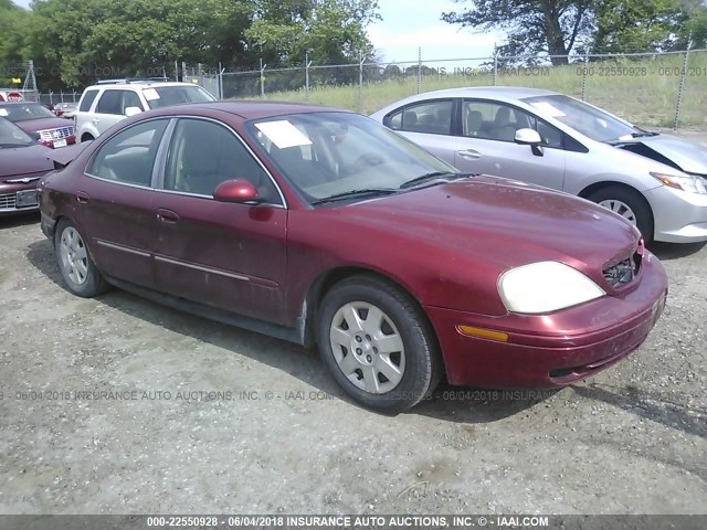 1MEFM50U0YA609561 - 2000 MERCURY SABLE GS RED photo 1