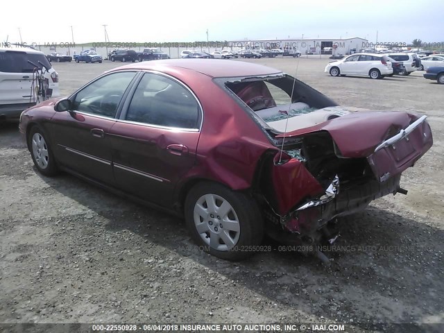 1MEFM50U0YA609561 - 2000 MERCURY SABLE GS RED photo 3